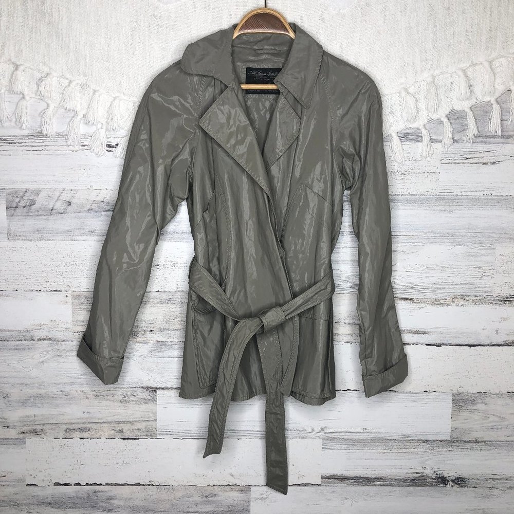 All Saints Spitalfields rain trench coat